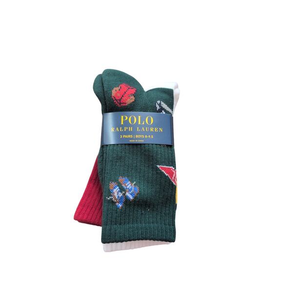 Polo Ralph Lauren Boys Socks Size 8–9.5 NWT - Picture 1 of 3
